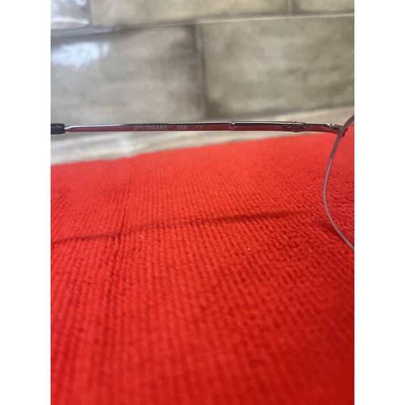 Stetson Zyloware 058 Eyeglass Frame Only XL-19 Mens Silver Half Rim Square 56-18 - Picture 9 of 9